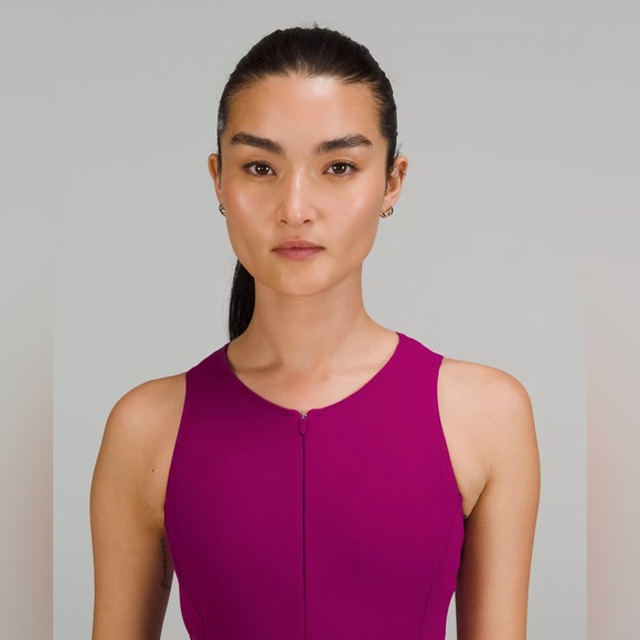 NWT Lululemon Everlux Short-Lined Tennis Tank Dress 6" -Size 2 (Magenta purple) - Picture 7 of 8